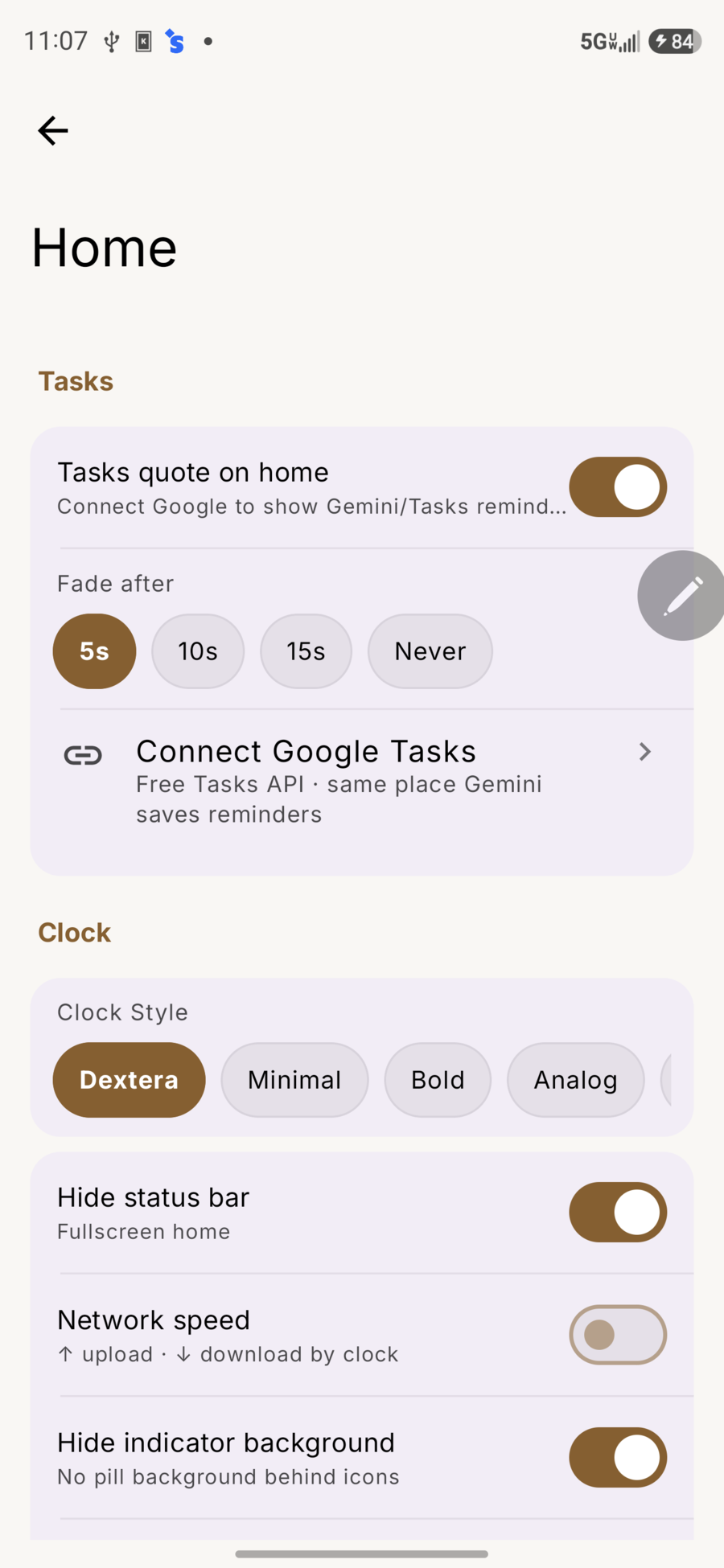 Tasks quote on home
