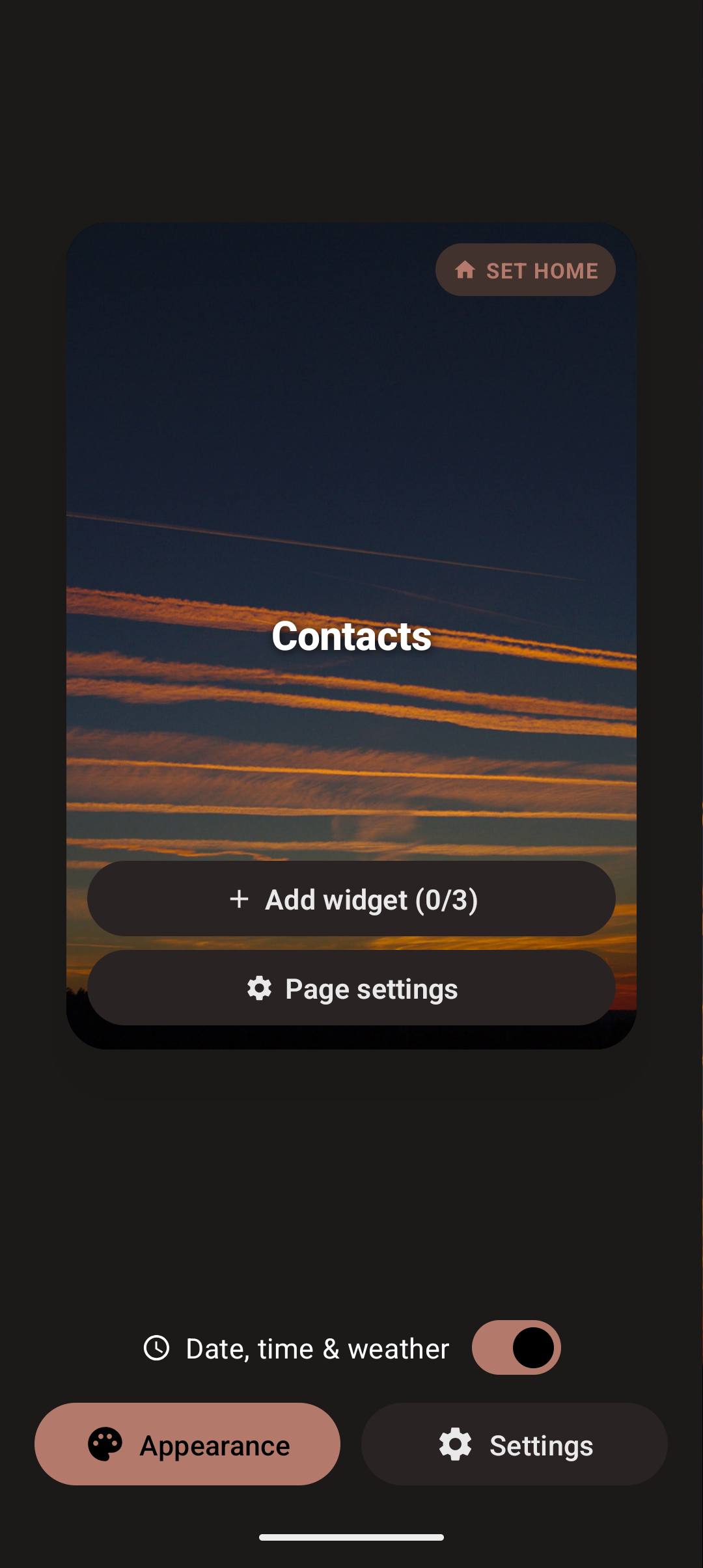 Page overview