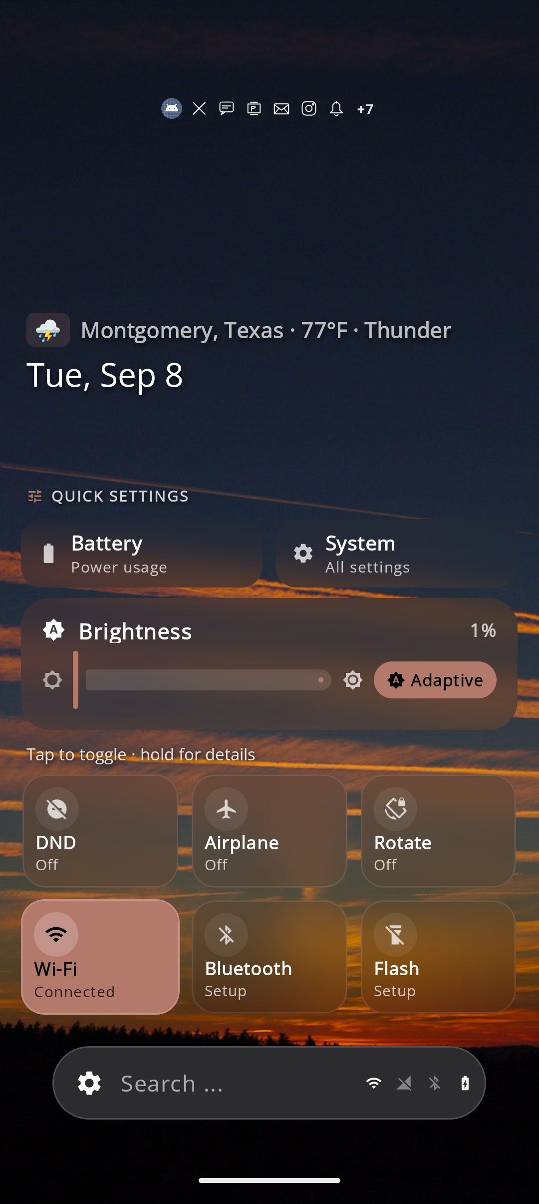 Quick Settings