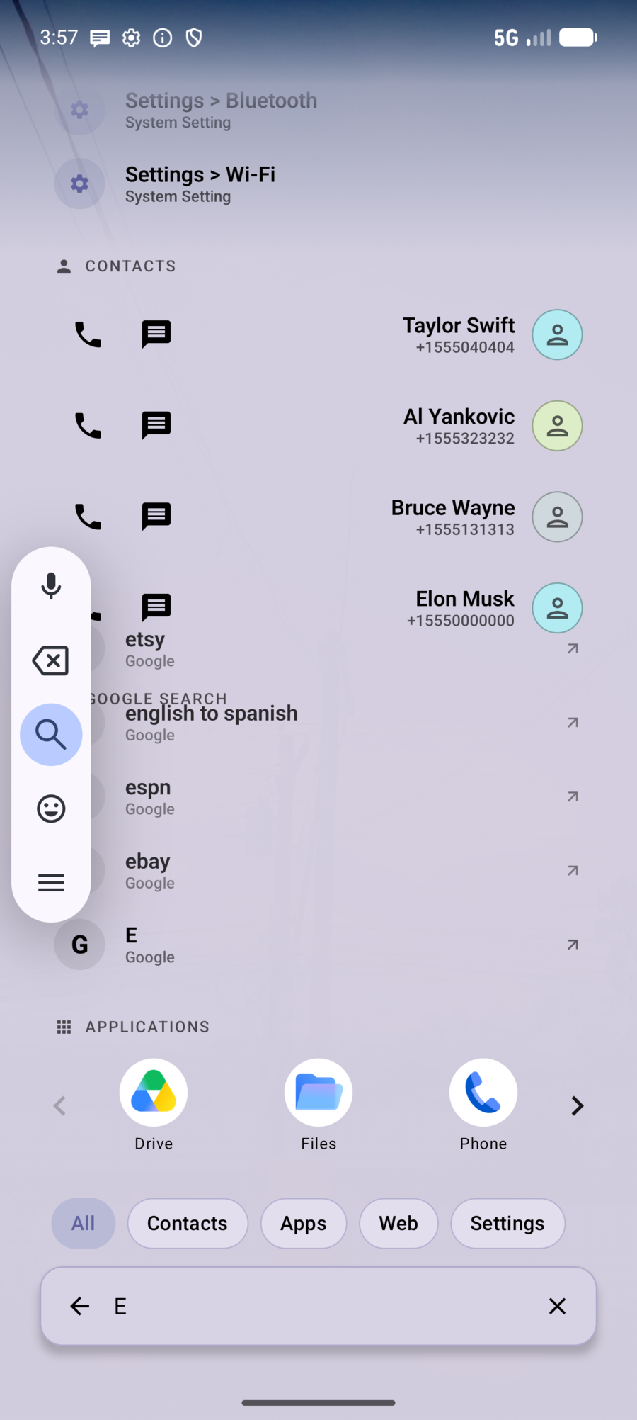 Search results
