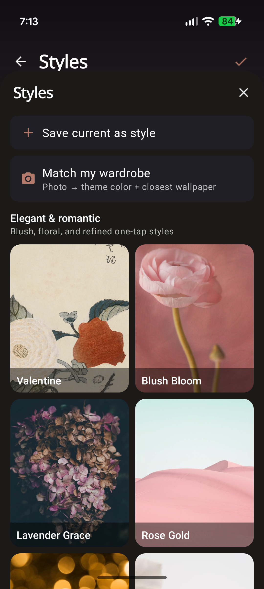 Styles tab