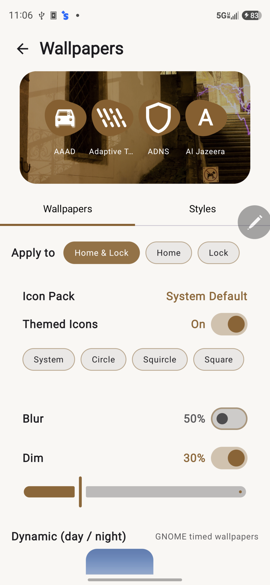 Wallpaper effects